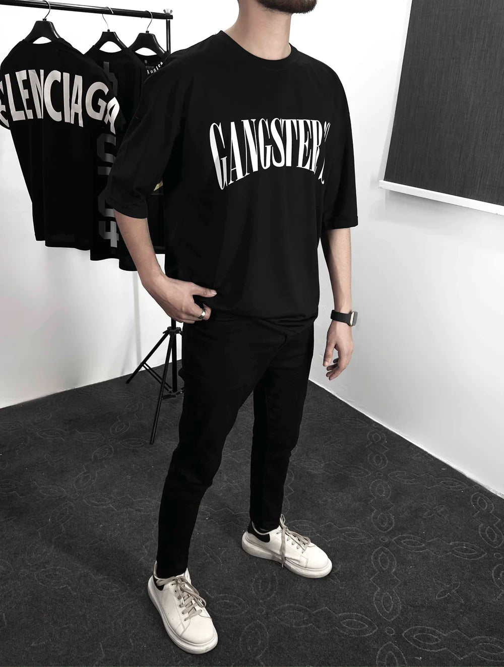 Gangster Drop Shoulder T-shirt – Brands 4 you.pk