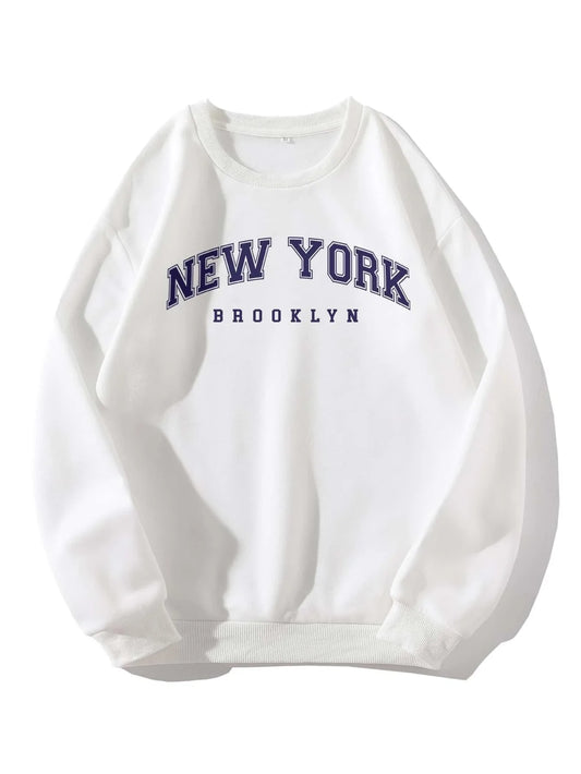 New York White Sweatshirts