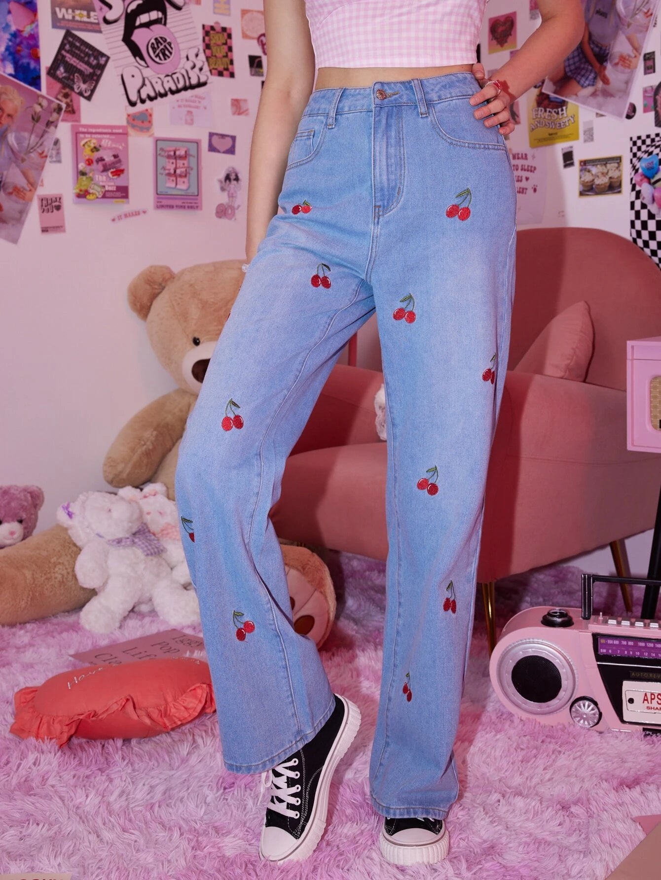 Sweetness Cherry  Jeans