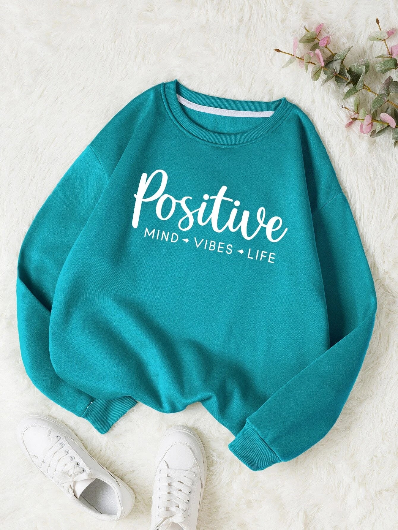 Positive Drop Shoulder Sweatshirt