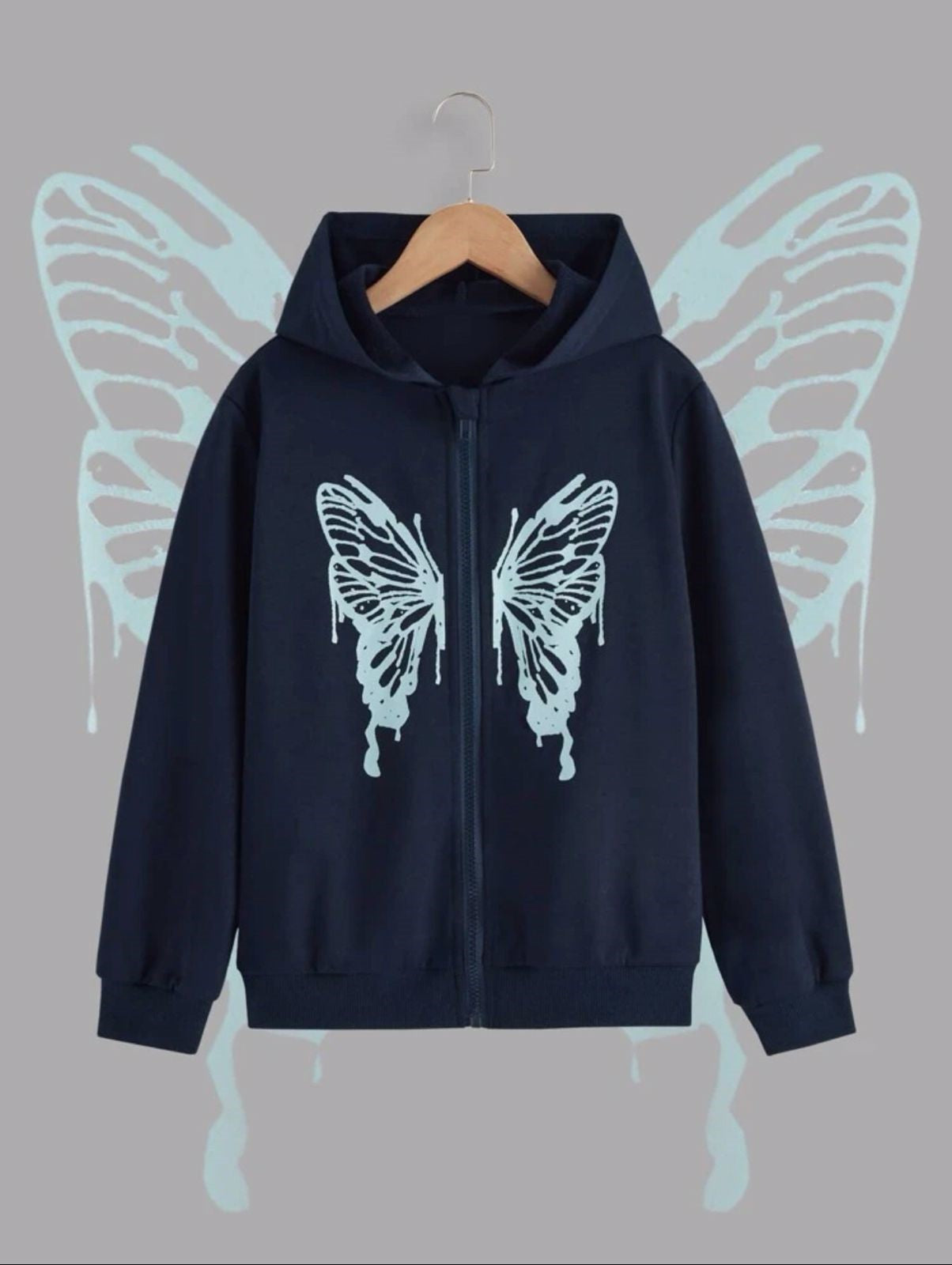 Butterfly Printed Hoodie