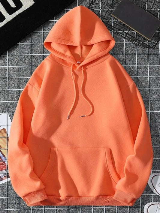 Orange Basic Hoodie